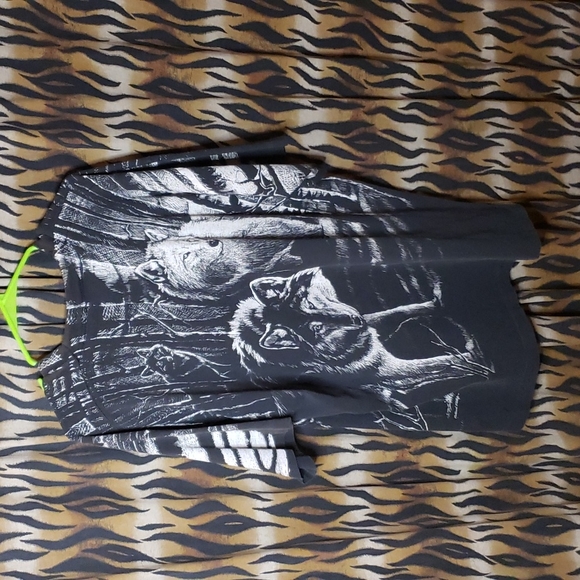 Vintage Wolf Animal T Shirt - Picture 2 of 9